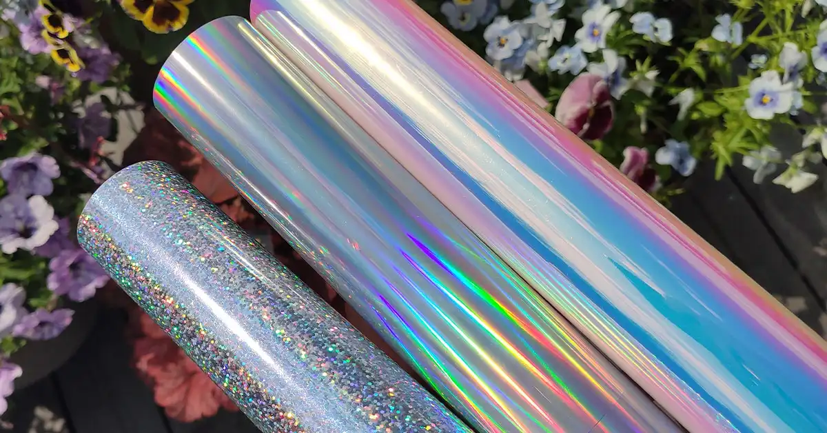 rullar med effektvinyl för textiltryck