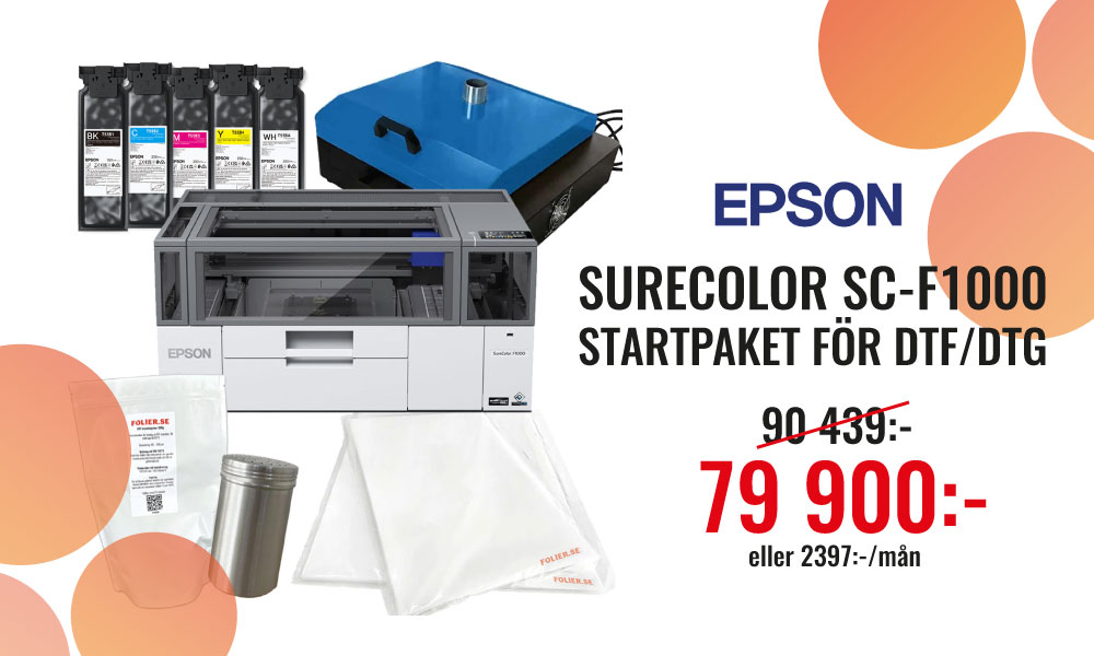 Startpaket för DTF och DTG med Epson SureColor SC-F1000