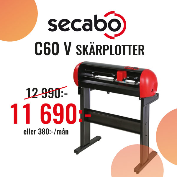 Mässerbjudande 10% rabatt på Secabo C60 V skärplotter